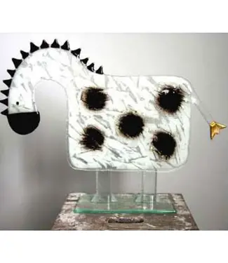 Glass Studio Habrat Habrat - Pferd, mit goldenem Schweif, Witz