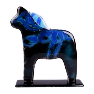Habrat Glass - Maciej Habrat Habrat - Swedish Horse, zwart/blauw