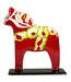 Glass Studio Habrat Habrat - Swedish Horse, rood/geel