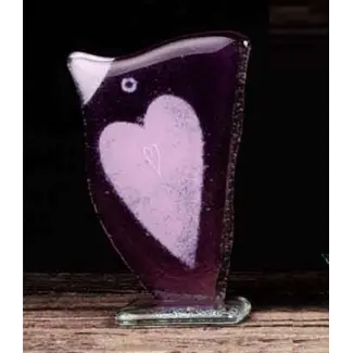 Glass Studio Habrat Studio Habrat - Love Bird violet