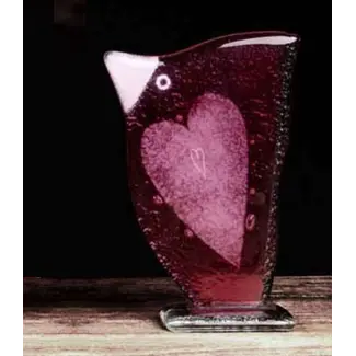 Glass Studio Habrat Studio Habrat - Love Bird roze
