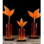 Glass Studio Habrat Habrat - Meadow Flower, oranje