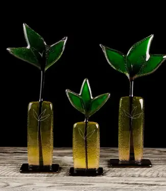 Glass Studio Habrat Habrat - Wiesenblume Limette