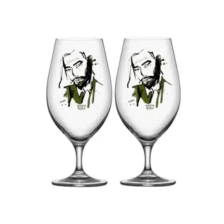 Sara Woodrow Kosta Boda bierglas Want Him (2-pack)
