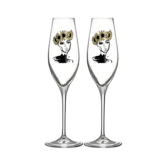 Sara Woodrow Kosta Boda Champagnergläser Let's celebrate you (2er-Pack)