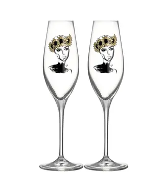 Kosta Boda Kosta Boda champagneglas Let's celebrate you (2-pack)