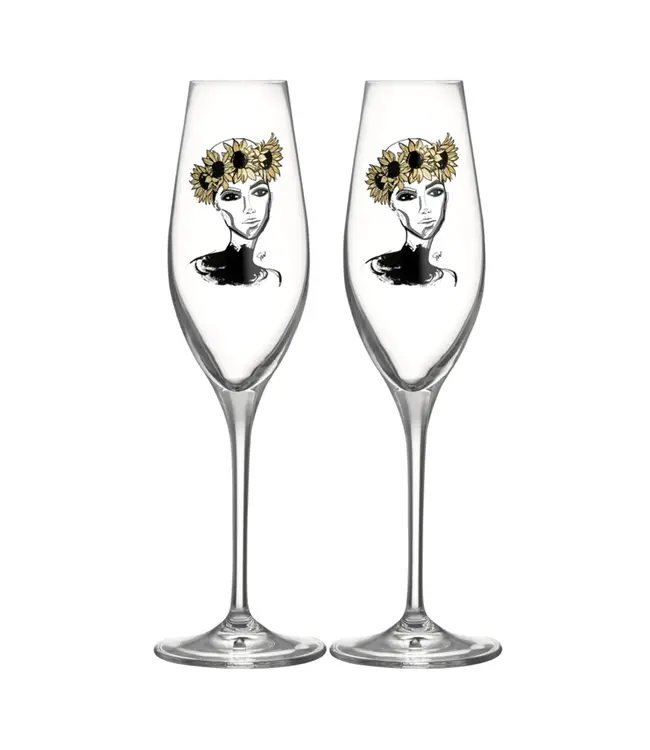 Kristallen champagneglas Celebrate You