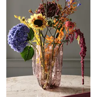 Åsa Jungnelius Kosta Boda vaas Crackle roze