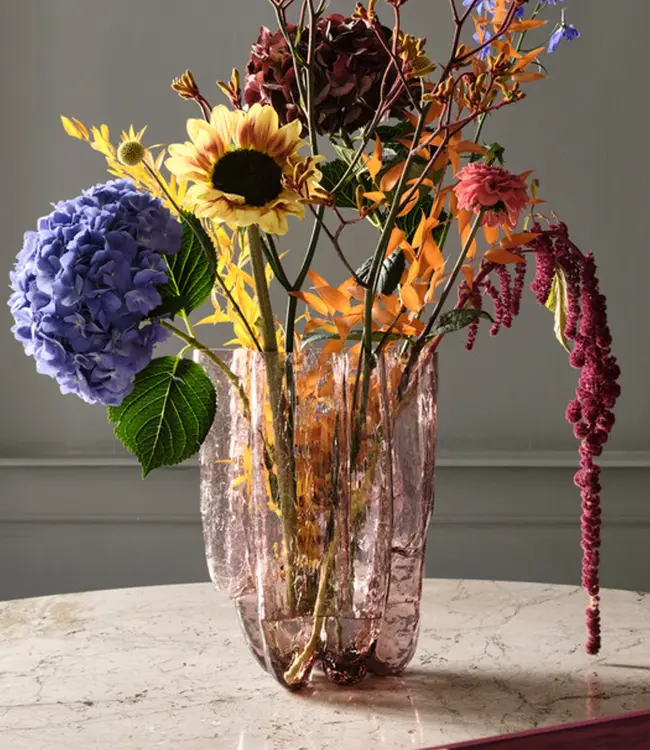 Kristallvase Crackle