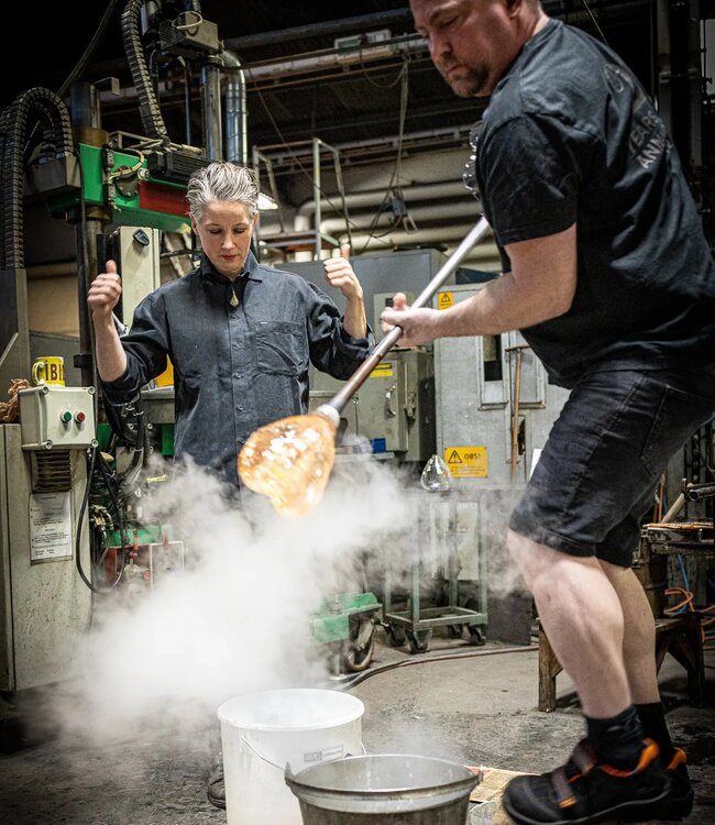 Kristallvase Crackle