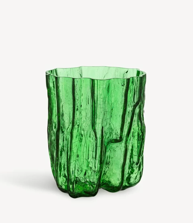 Glaskunstvase Crackle