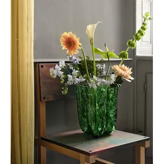 Åsa Jungnelius Kosta Boda vaas Crackle groen