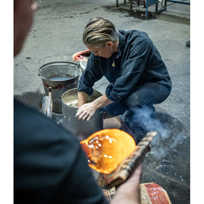 Glaskunstvaas Crackle