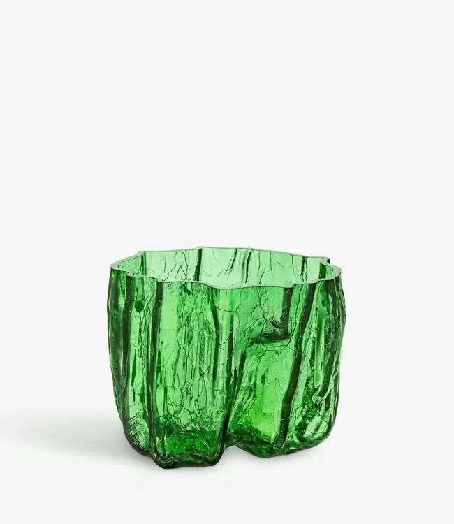 Glaskunstvase Crackle