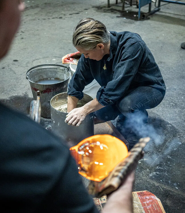 Kristallen schaal Crackle