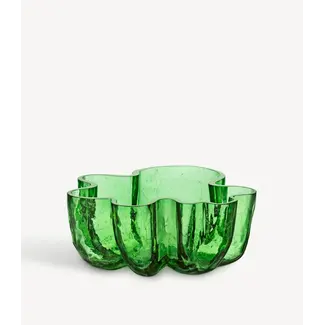 Åsa Jungnelius Kosta Boda schaal Crackle groen