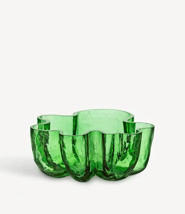 Åsa Jungnelius Kosta Boda schaal Crackle groen