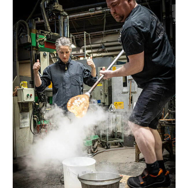 Kristallen vaas Crackle