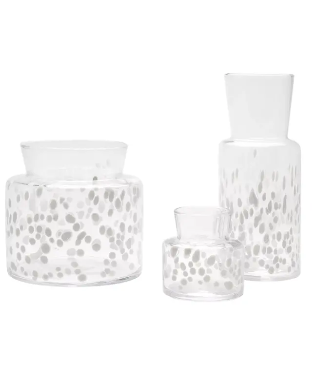 Kristallvase Wiese Winter