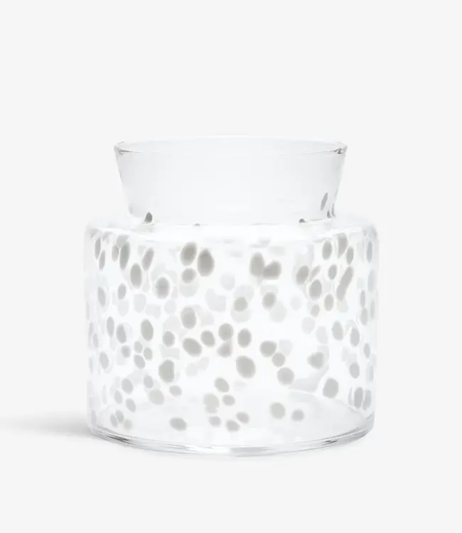 Kristallvase Wiese Winter