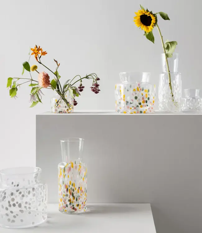 Kristallvase Wiesenfrühling