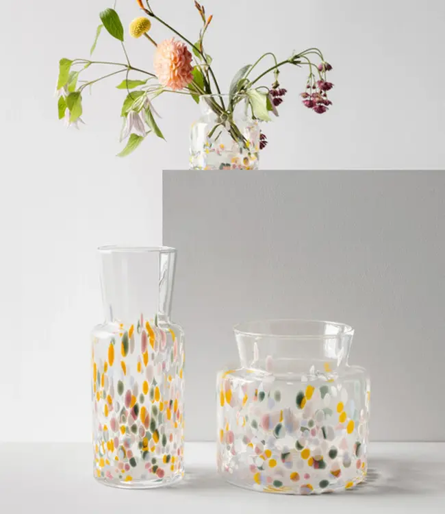 Kristallvase Wiesenfrühling