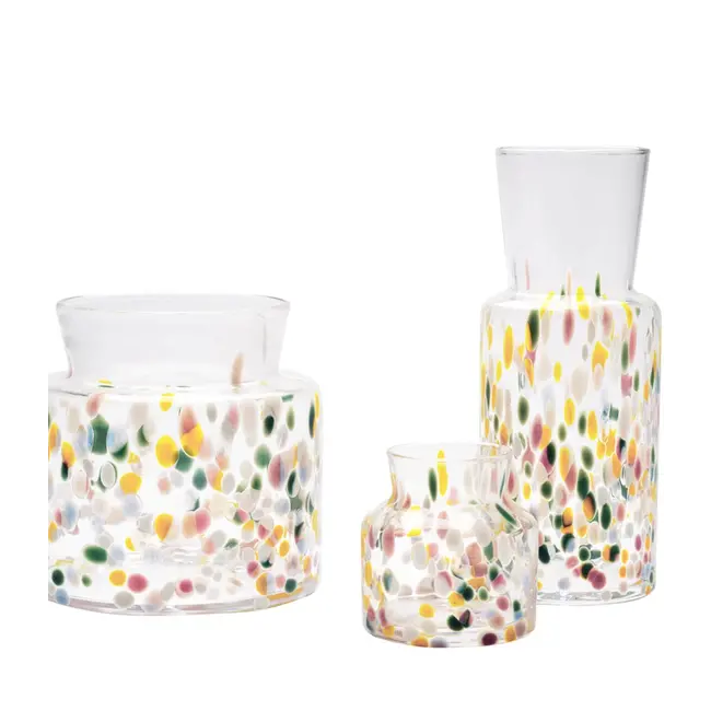 Kristallvase Wiesenfrühling