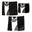 Glass Studio Habrat Habrat - Glas schale Katze weiß