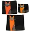 Glass Studio Habrat Habrat - Glasschale Katze orange