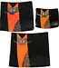 Glass Studio Habrat Habrat - Glasschale Katze orange