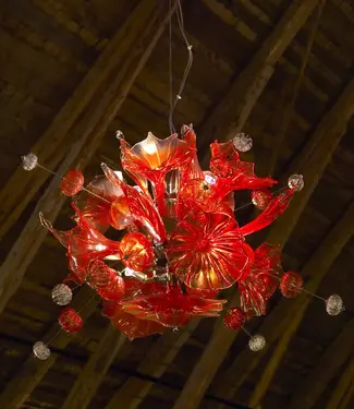 bsweden Bsweden - Kristallleuchter Kumulus rot
