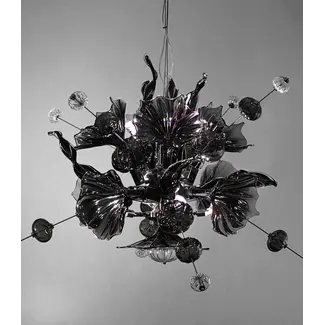 Bsweden - Kristallen kroonluchter Kumulus zwart