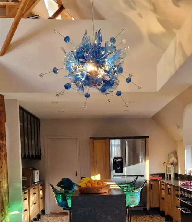 BSWEDEN kroonluchter Kumulus blauw