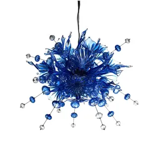 Bsweden - Kristallen kroonluchter Kumulus blauw