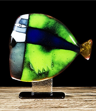 Glass Studio Habrat Habrat - Gläsernes Figürchen Großer Fisch Gold