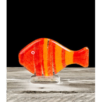 Habrat Glass - Maciej Habrat Habrat - Nemo fish klein, Rood