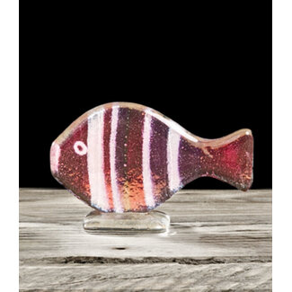 Habrat Glass - Maciej Habrat Habrat - Nemo fish klein, Pink/Clear