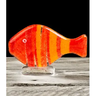 Habrat Glass - Maciej Habrat Habrat - Nemo fish groot, Rood