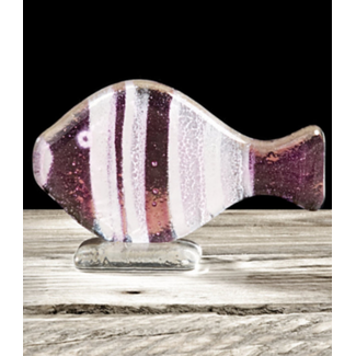 Habrat Glass - Maciej Habrat Habrat - Nemo fish groot, Violet/Clear