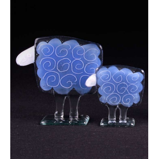 Glass Studio Habrat Habrat - Glazenschaf blau