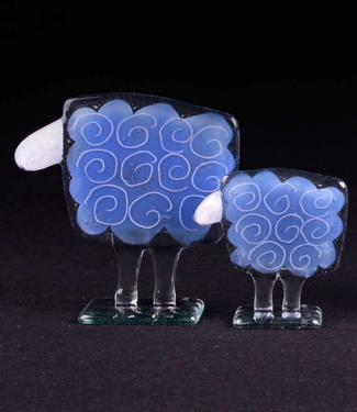 Glass Studio Habrat Habrat - Glazenschaf blau