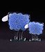 Glass Studio Habrat Habrat - Glazen schaap blue