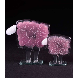 Glass Studio Habrat Habrat - Glazen schaap pink