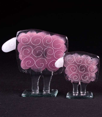 Glass Studio Habrat Habrat - Gläsernes Schaf Pink