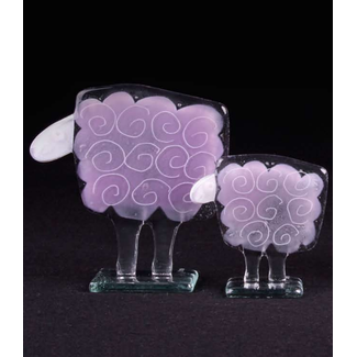 Glass Studio Habrat Habrat - Violettes Glasschaf