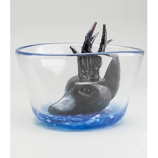 Kosta Boda Art Glass Kosta Boda - 'Swimming Deer', Lim. Ed. 30ex.