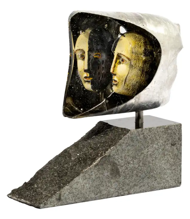 Kosta Boda Bertil Vallien Skulptur Janus