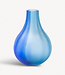 Kosta Boda Art Glass Iris vaas, blauw, gematteerd