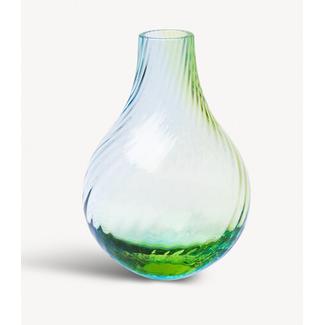 Kosta Boda Art Glass Iris vaas blauw/groen
