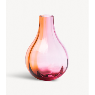 Kosta Boda Art Glass Iris vaas roze/amber